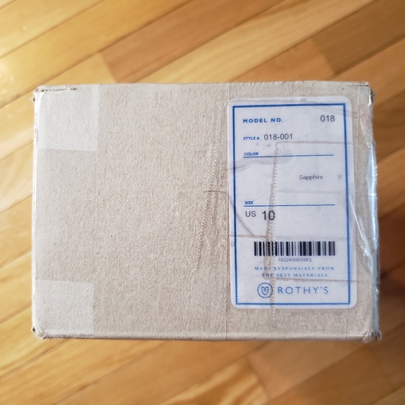 BNIB Rothys Sapphire Mary Janes Size 10, Navy & Pink - Picture 5 of 5